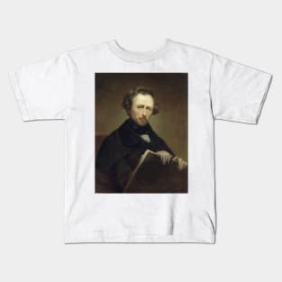 Self Portrait at the age of 43 by Ary Scheffer Kids T-Shirt